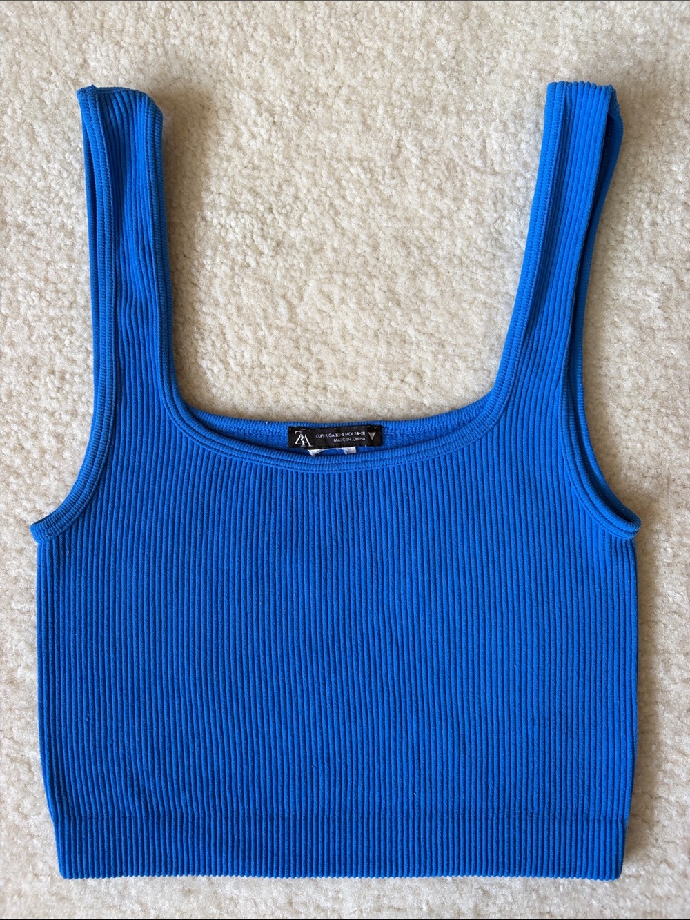 Blue Zara Crop Top